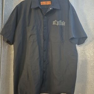 Men's Black Short Sleeve Shirt